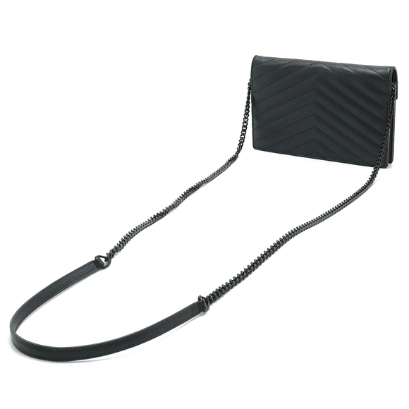 Saint Laurent Monogram Paris Bag Shoulder Way 2 Black - Picture 1 of 9